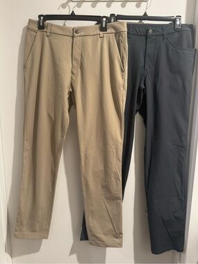 Lululemon Lot x2 ABC Classic Fit & Commission Pants Size 32X31 & 32X32
